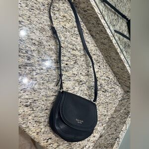 Kate Spade Black Pebbled Leather Crossbody Bag